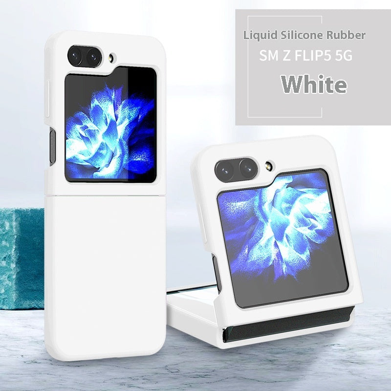 Phone Case Real Liquid Silicone Foldable Screen All-inclusive Drop-resistant