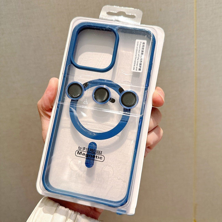 Met Lens Protector Magnetic SUCTion Frosted Acryl Phone Case