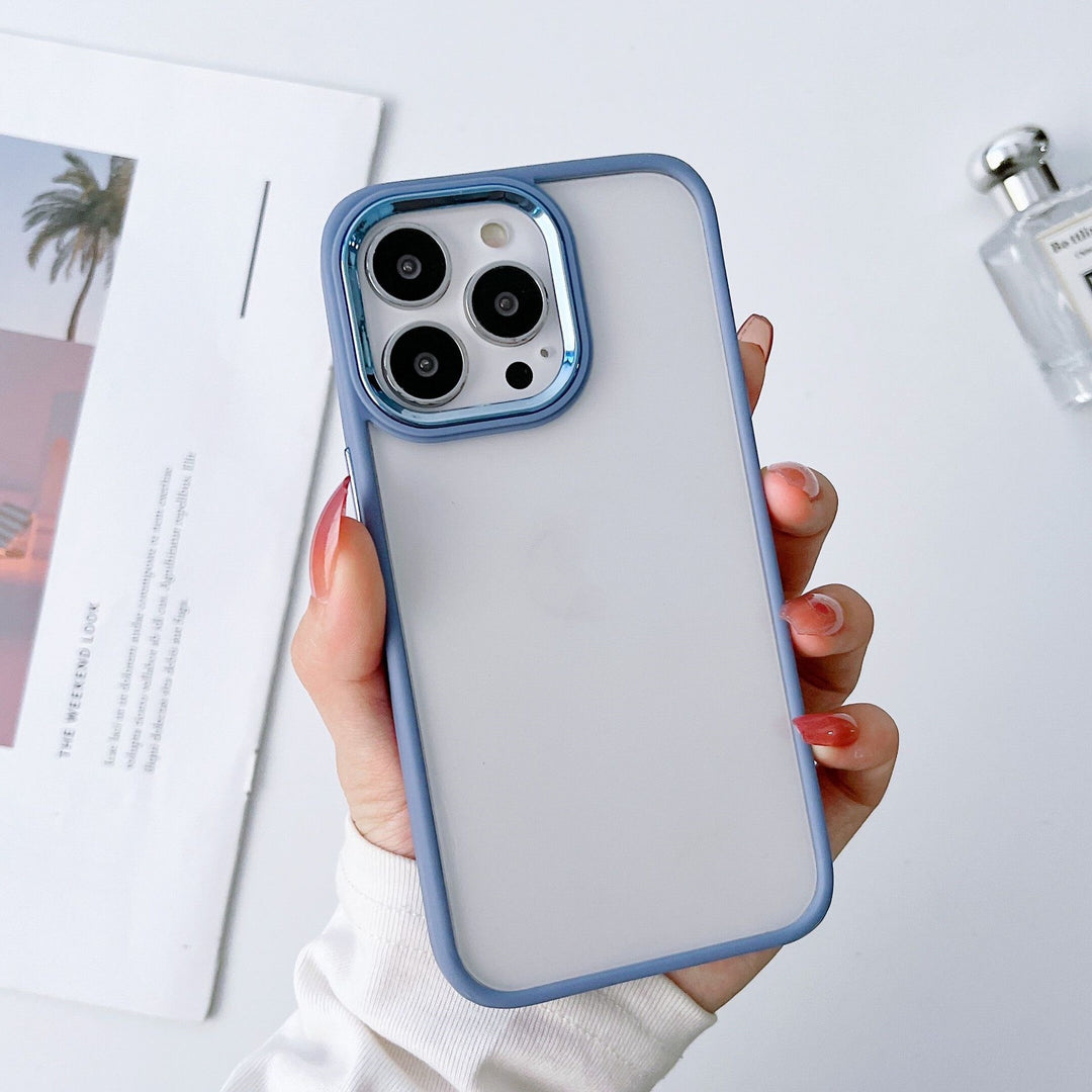 Elektropliertes transparentes gefrostetes Schutzkoffer für Mobiltelefongehäuse