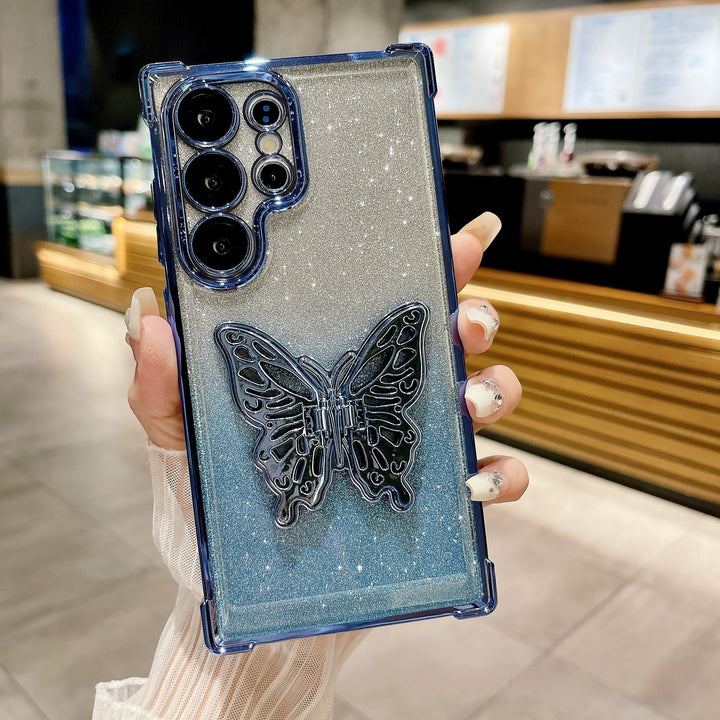 Four Corner Anti Drop Butterfly Stand Phone Case