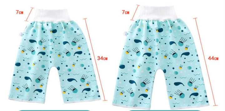 Pantalones de entrenamiento de falda de pañales para bebés pañales de tela para niños