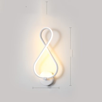 LED -wandlamp Noordelijke minimalistische slaapkamerlamp