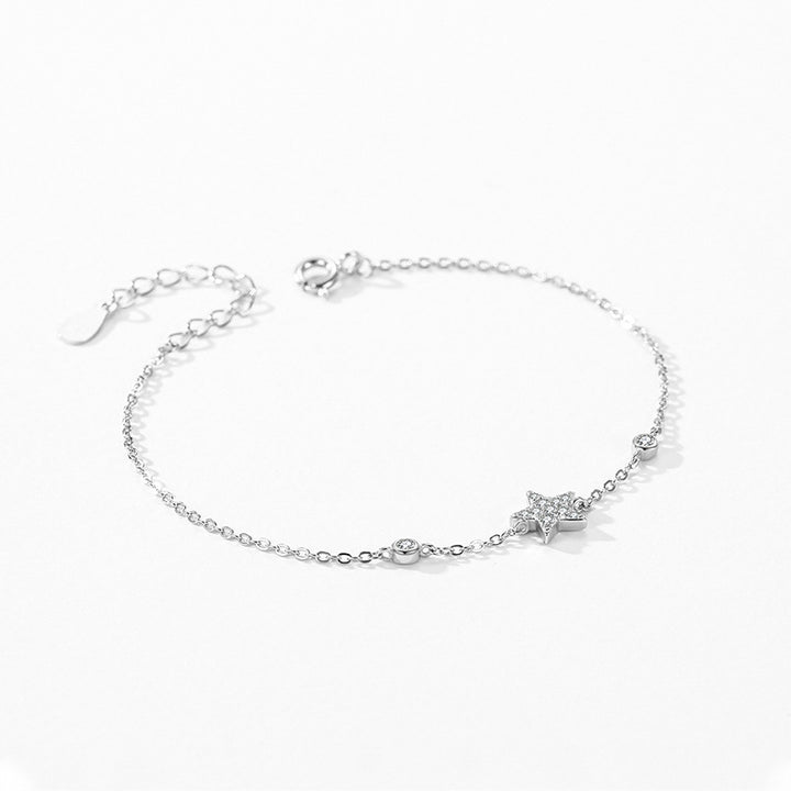 S925 Sterling Silber Sweet Loving Heart Butterfly Armband
