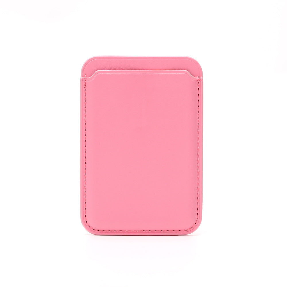 Compatibile con Apple, custodia protettiva per telefoni cellulari applicabile con supporto per carta magnetica Magsafe Case in pelle