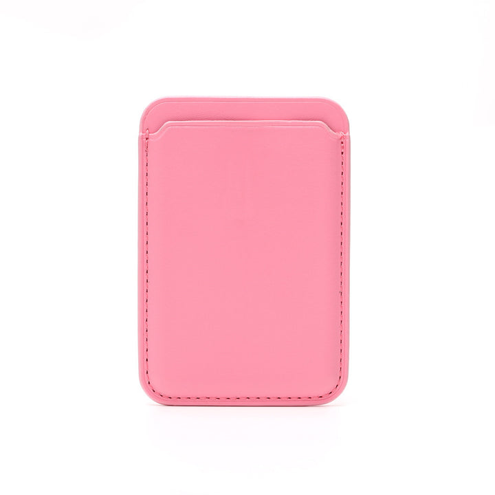 Apple ile uyumlu, uygulanabilir cep telefonu koruyucu çantası manyetik kart tutucu Magsafe kart kasası deri