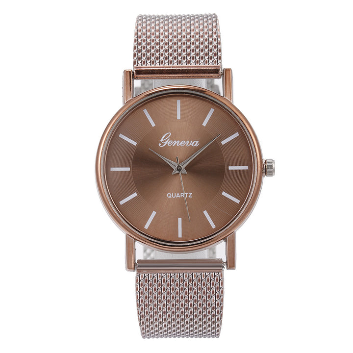 Mesh Quartz Couple Neva Watch Female