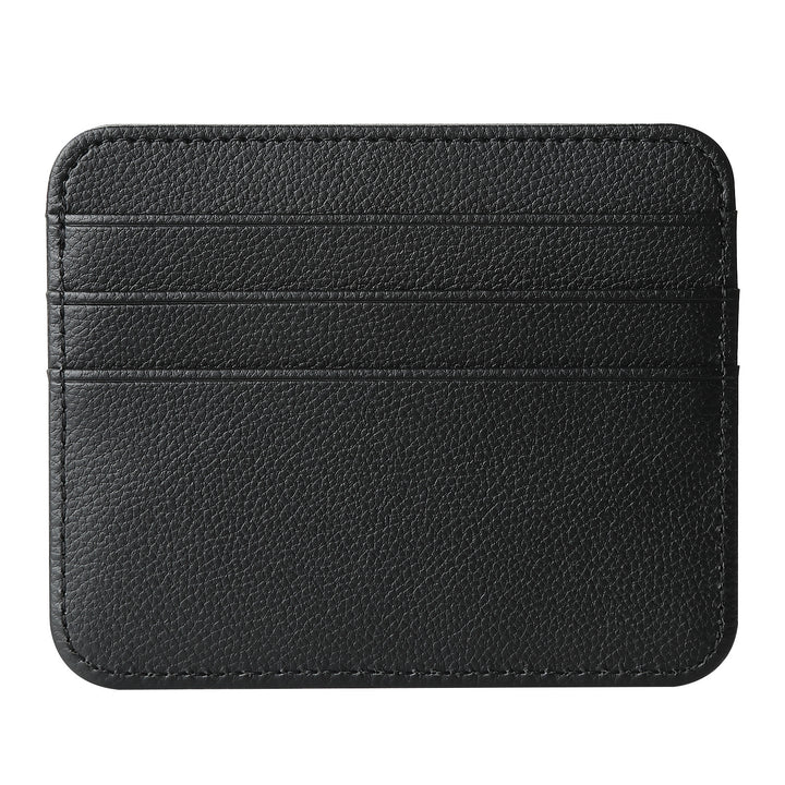 Ultra-thin Double-sided Large Capacity Leather Card Bag