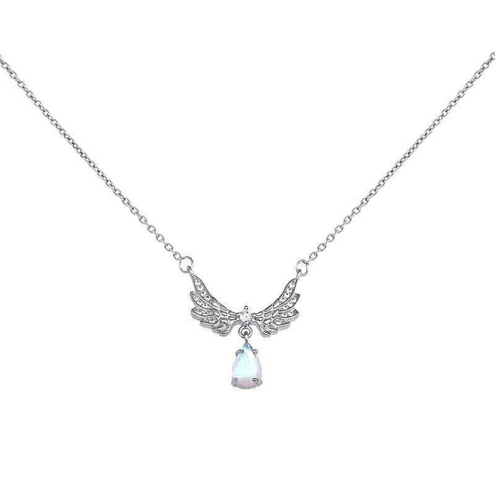 Angel Wings Moonstone Necklace For Women