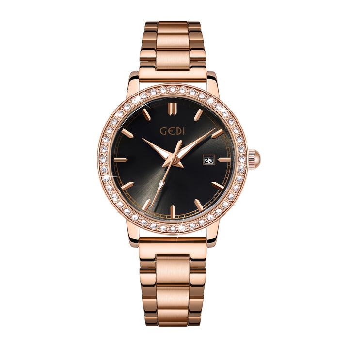 Montre en quartz en acier inoxydable pour femmes