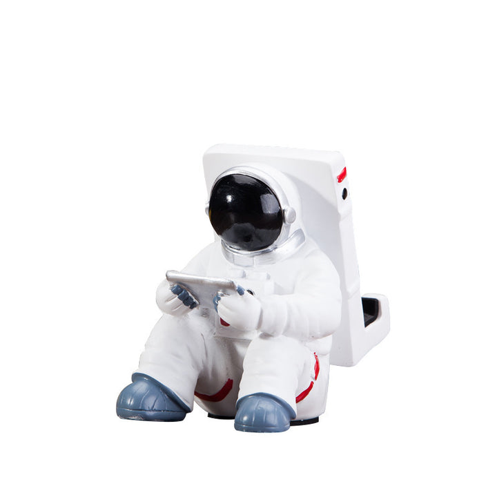 Eenvoudige astronaut mobiele telefoon stand Student Desktophouder Schattige Spaceman mobiele telefoonhouder Creative cadeau Kleine desk -decoratie