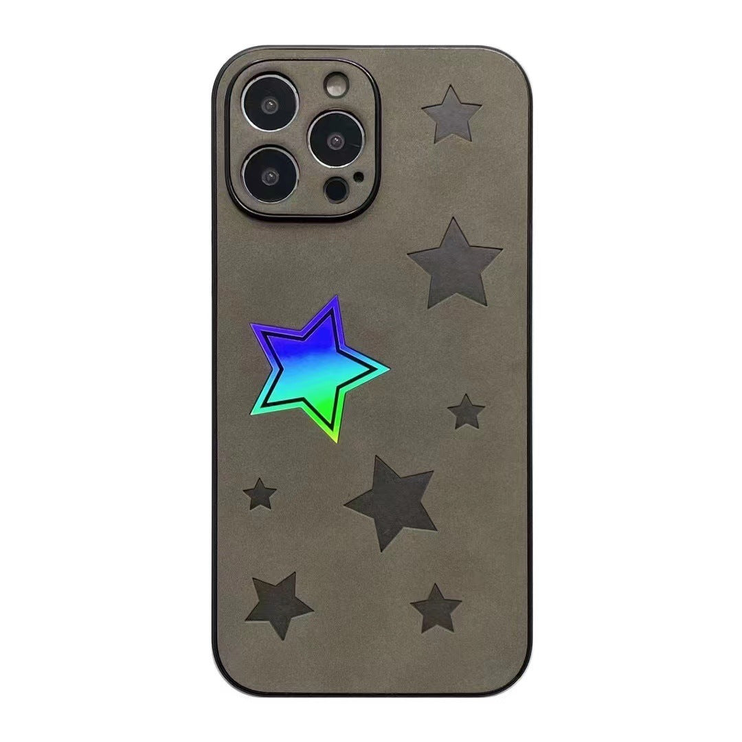 Sheepskin Laser Star Phone Case Silikon Dråpebestandig