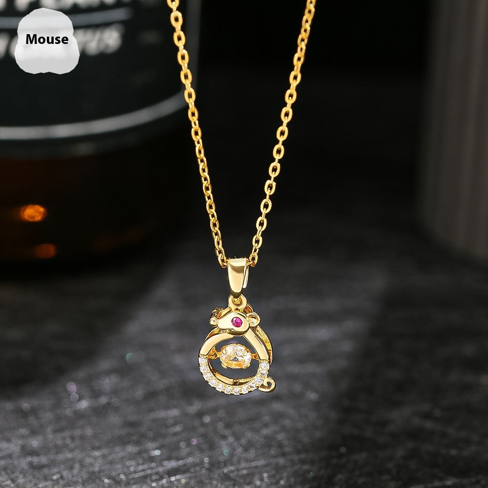 Ins Zodiac Smart Necklace Micro-intarsia