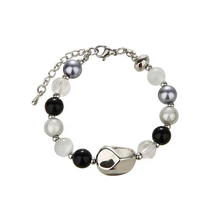 Chinese Style Niche Sweet Cool Style Small Pieces Of Silver Contrast Color Retro Neutral Bracelet