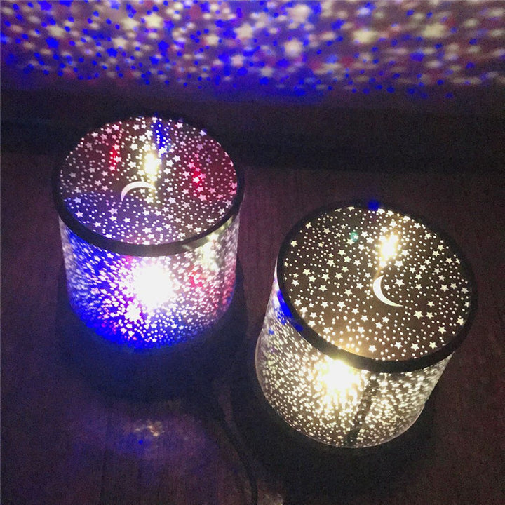 Lampe à lumière de nuit LED lampe colorée de la lumière étoile (couleur aléatoire)
