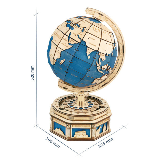 RoboTime Globe Earth 567pcs 3D Puzzle en bois Jeux Ocean Map Ball Assemble Modèle Toys XMS Gift For Children Boys Dropshipping