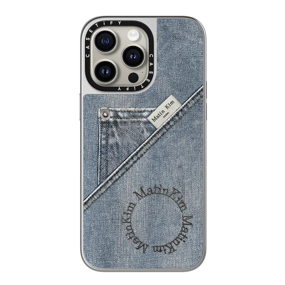 Simple And Fashionable High-end Silver Frame Phone Case