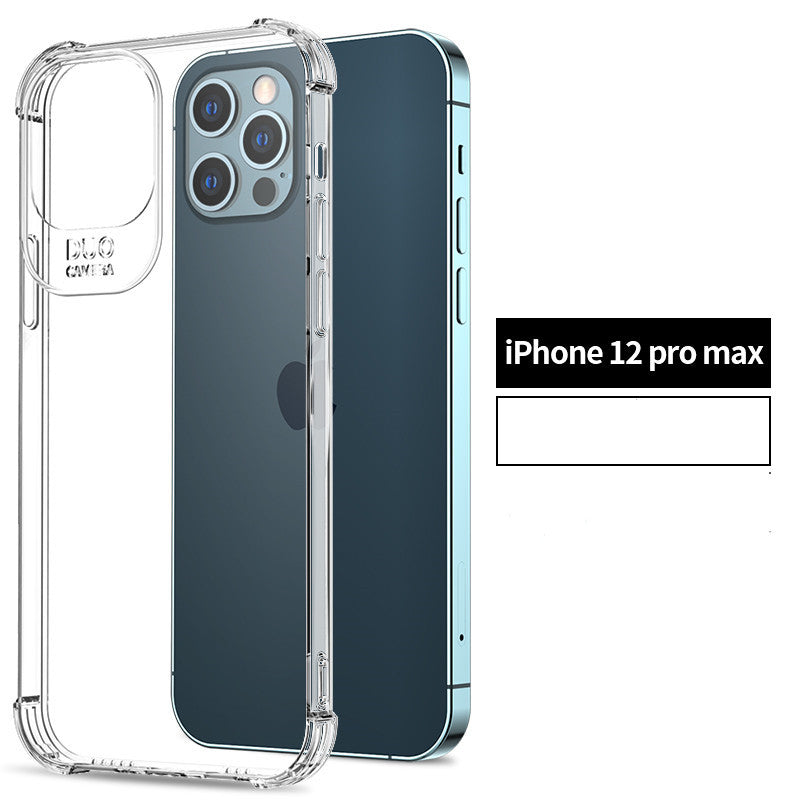 Compatible avec Apple, compatible avec Apple, iPhone 12 Case Silicone Anti Drop transparent