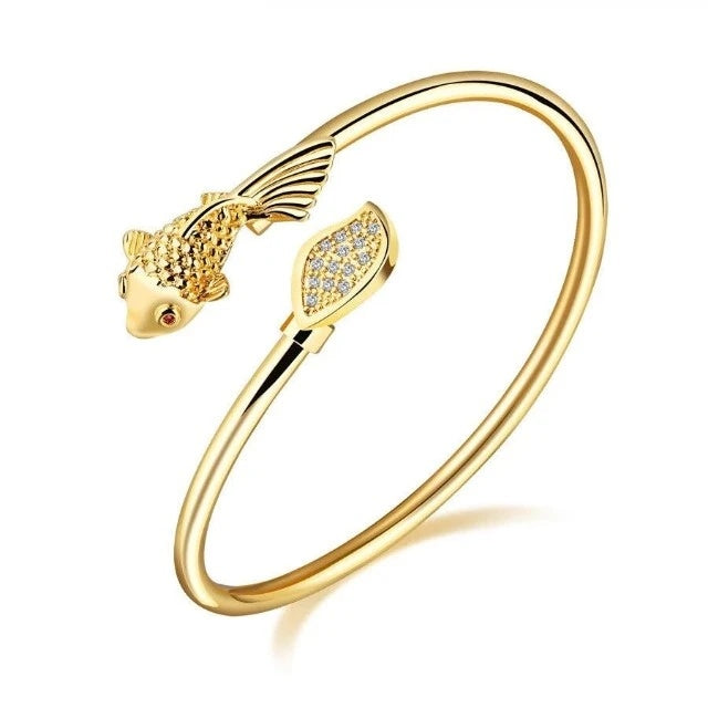 Gouden kleur koperen armbanden voor vrouwen charme opening bracele mode sieraden
