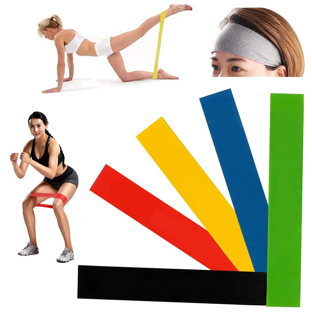 5 szintű ellenállás gumi sávok jóga edzés elasztikus sávok