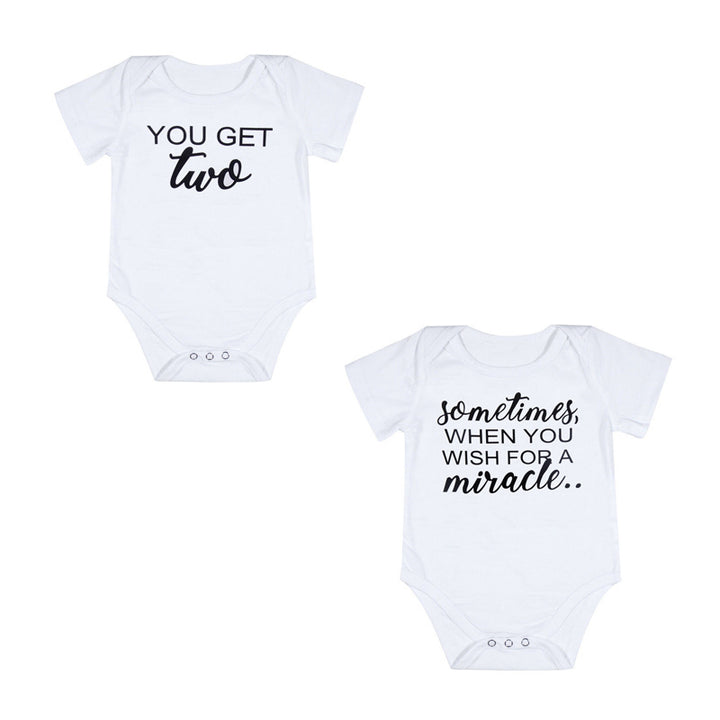 Twin baby jumpsuit