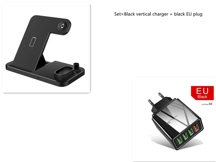 4 en 1 chargeur sans fil Qi 10W Charge rapide