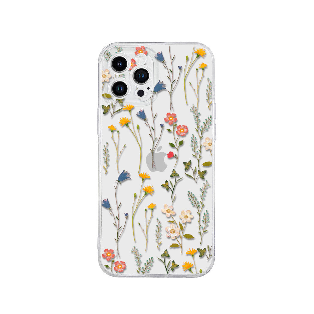 Ins floral phore flower case