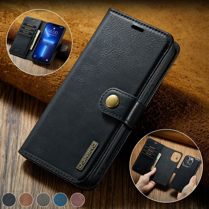 Mobile Phone Protective Shell Split Card-inserted Leather