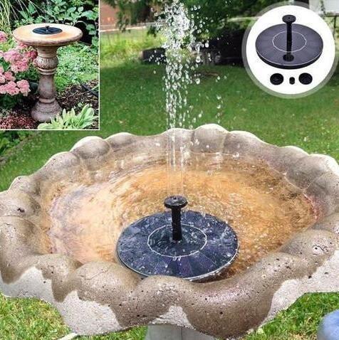 Solar Water Mercury Garden Fountain flotante en miniatura