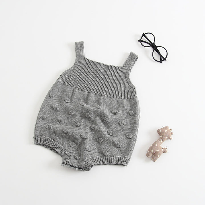 Плетен роман бебешки пуловер Romper