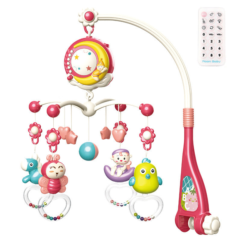 Baby Rattles Cun Mobiles Topeador de juguetes Rotación de la cama móvil Caja musical Proyección recién nacido Baby Boy Toys
