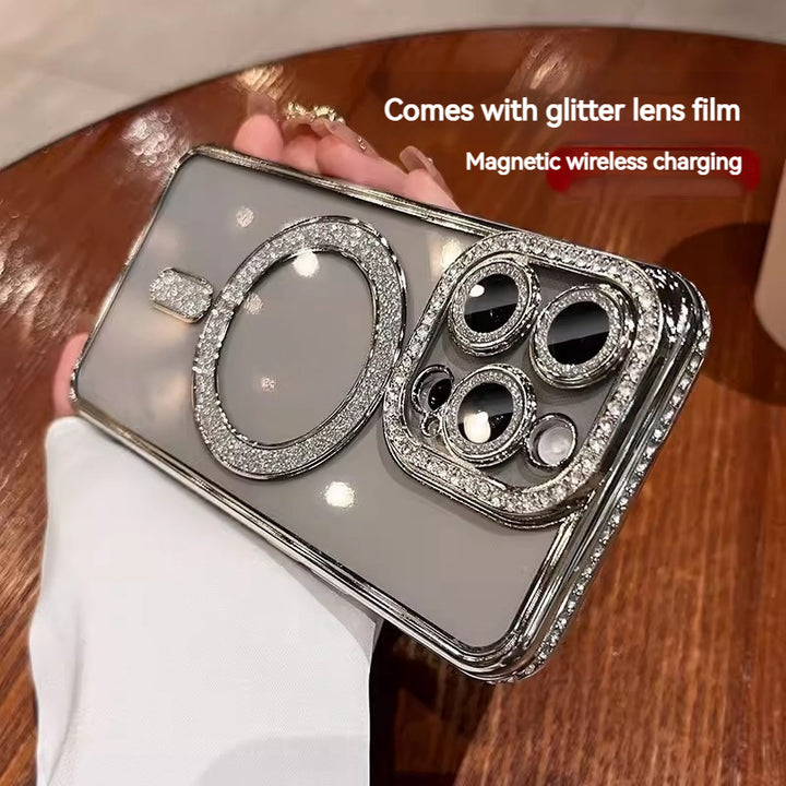 Edge Magnetic Transparent Phone Carcasă Transparent Silicon Capac de protecție