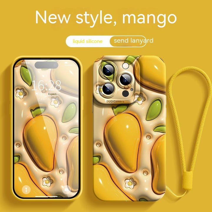 Mango tridimensional adecuado para estuche para teléfonos móviles