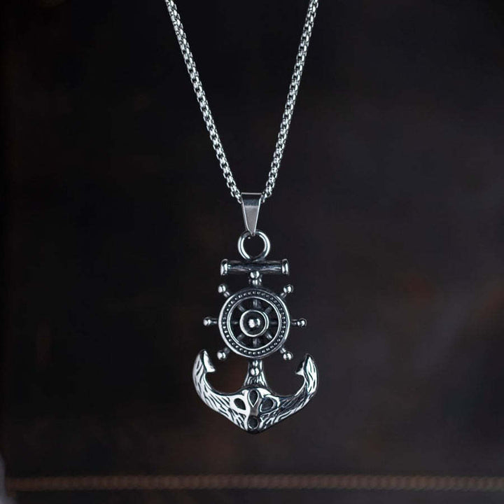 Men's Boat Aiming Titanium Steel Necklace