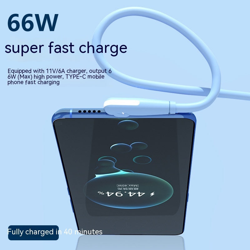 6a Süper Hızlı Şarj Bire Üç Dirsek Veri Kablosu