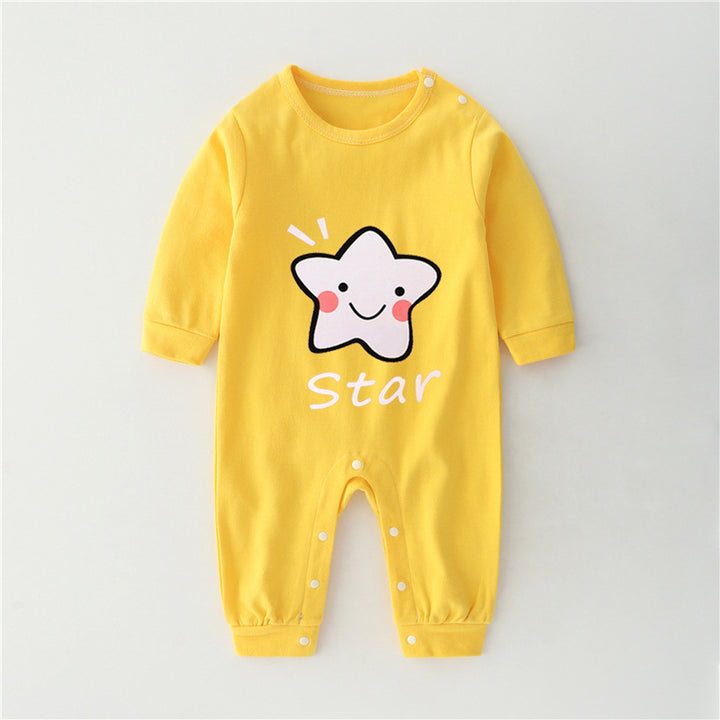 Baby i ett stycke bomulls romper pyjamas