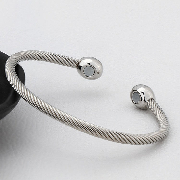 Ouverture de l'anneau de bracelet magnétique pour les hommes et les femmes