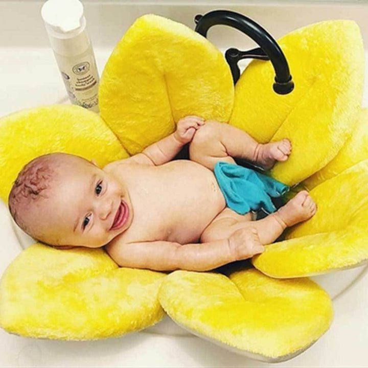 Girasol para baño de bebé, alfombra de girasol