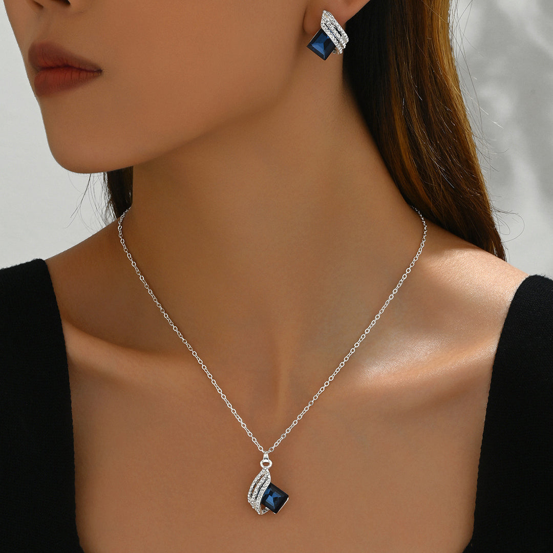 Collier en cristal géométrique pour femmes