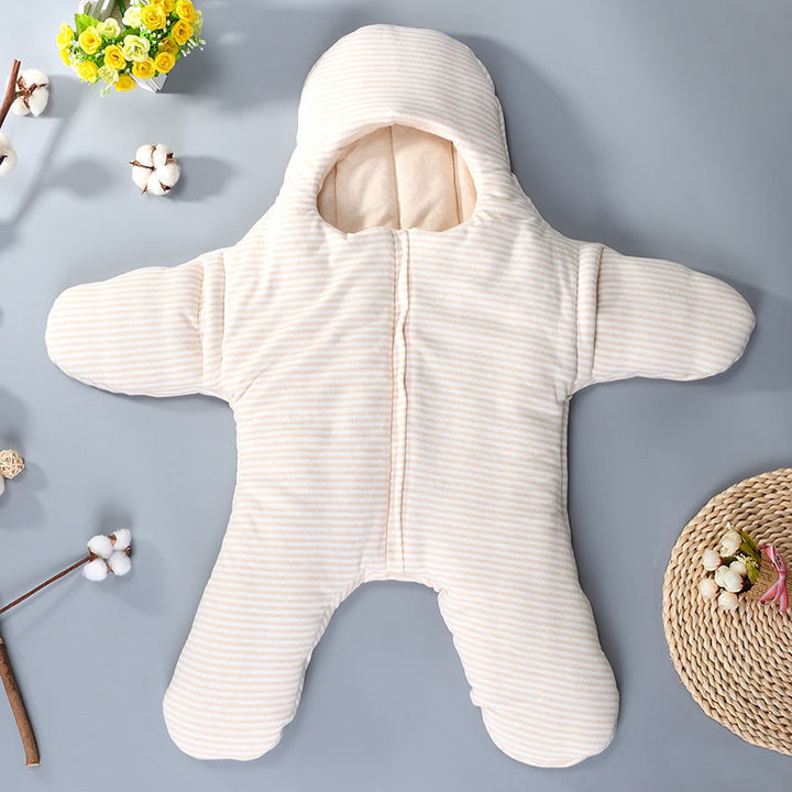 Sac de couchage nouveau-né bébé étoi-étoiles de coton avec des pieds