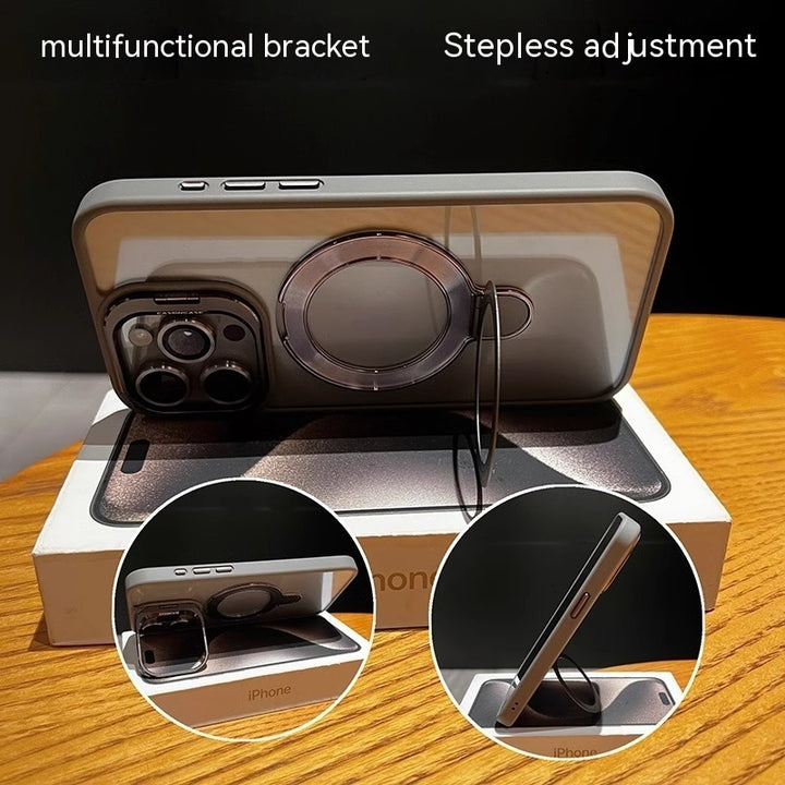 Suport de acoperire a lentilelor adecvat aspirației magnetice cu carcasă telefonică