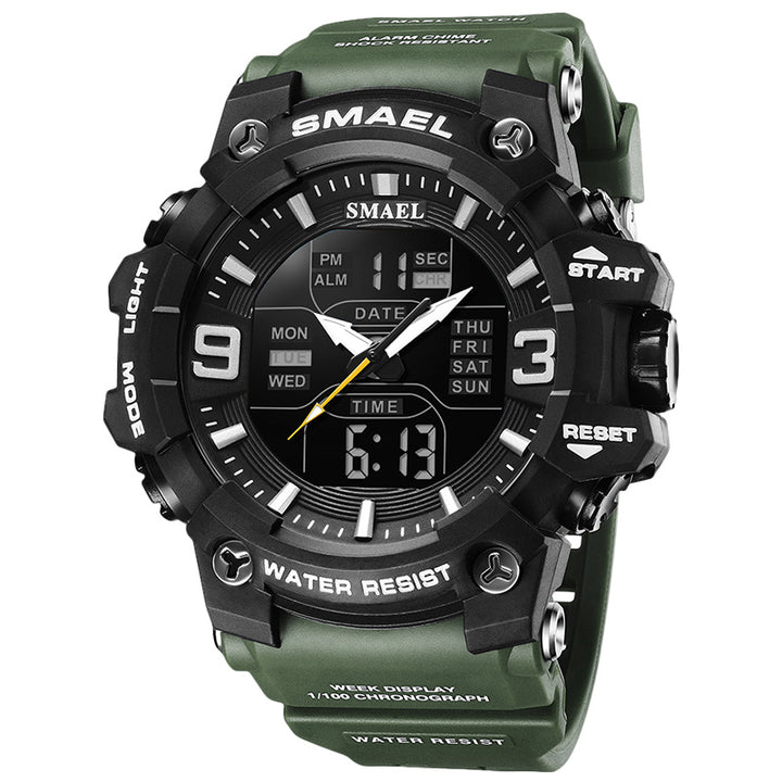 Sport Waterproof Electronic Watch Multi-Function Training Alarm Clock Watch