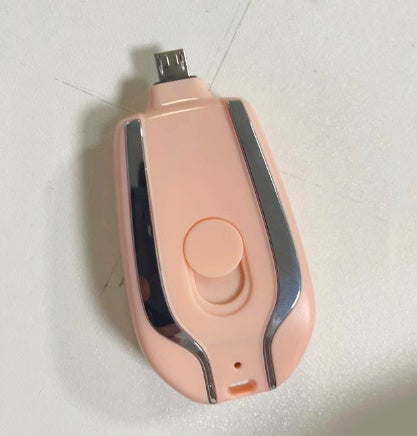 1500mAh Mini Power Not Emergency Pod Keychain Ladegerät mit Typ-C Ultra-Kompakt-Mini-Akku schneller Lade-Backup-Leistungsbank