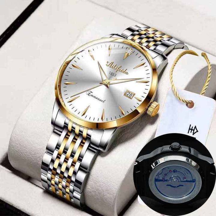 Quartz Hollow Watch Revendo a capa dos homens transparentes