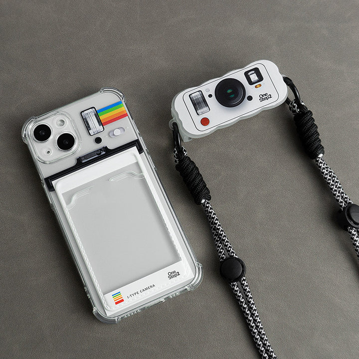 Moda minimalist kamera şekil kartı kılıfı