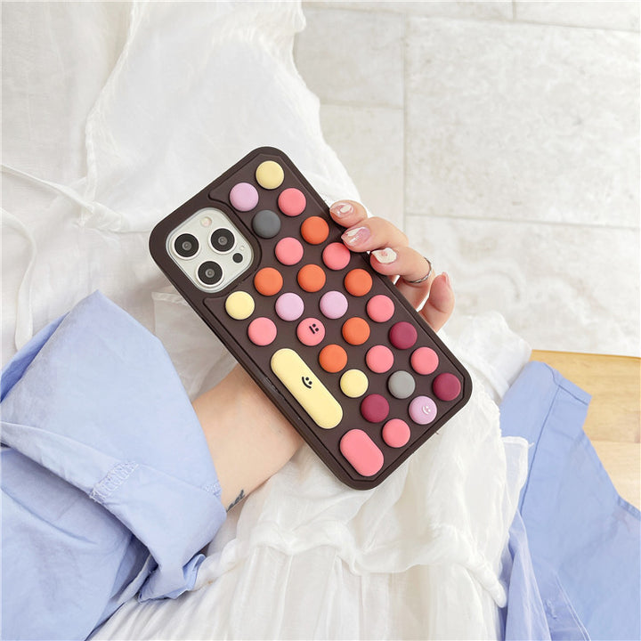 Compatible With Silicone Three-dimensional Keyboard Mobile Phone Case Full Package