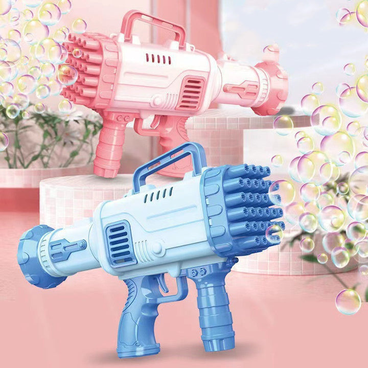 32 delik bazuka kabarcık makinesi elektrikli çocuk oyuncak gatling kabarcık silahı otomatik gözenekli