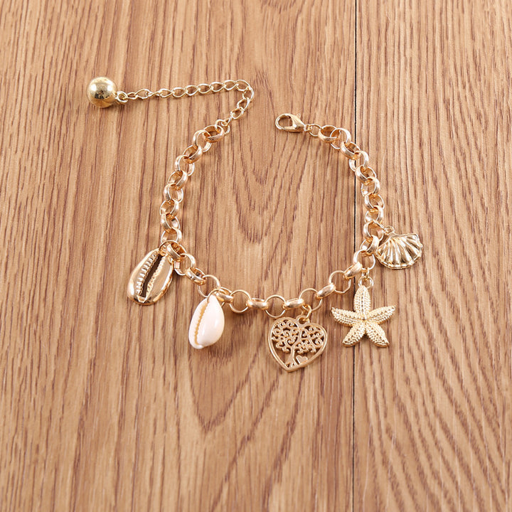 Moda feminina Simples Starfish Staballop Love Bracelet