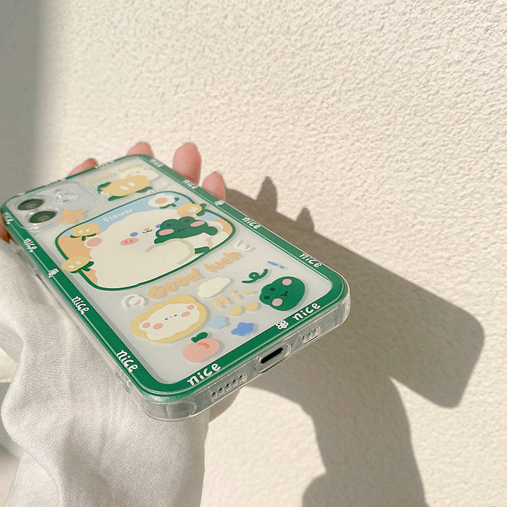 Étui de téléphone mobile de grenouille d'agneau d'été Package complet