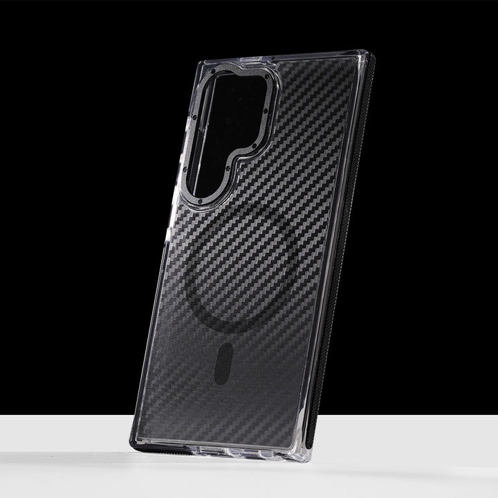 Carbon Fiber Pattern Drop-resistant Anti-slip Anti-fingerprint Phone Case