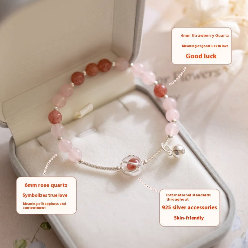 S925 Сребърен ръчно изработен Xingx Bell Bracelet Girl Heart